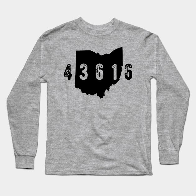 43616 Zip Code Toledo Ohio Long Sleeve T-Shirt by OHYes